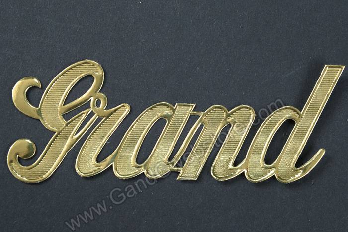 1.5" Large Paper "grand" Gold Pkg/10