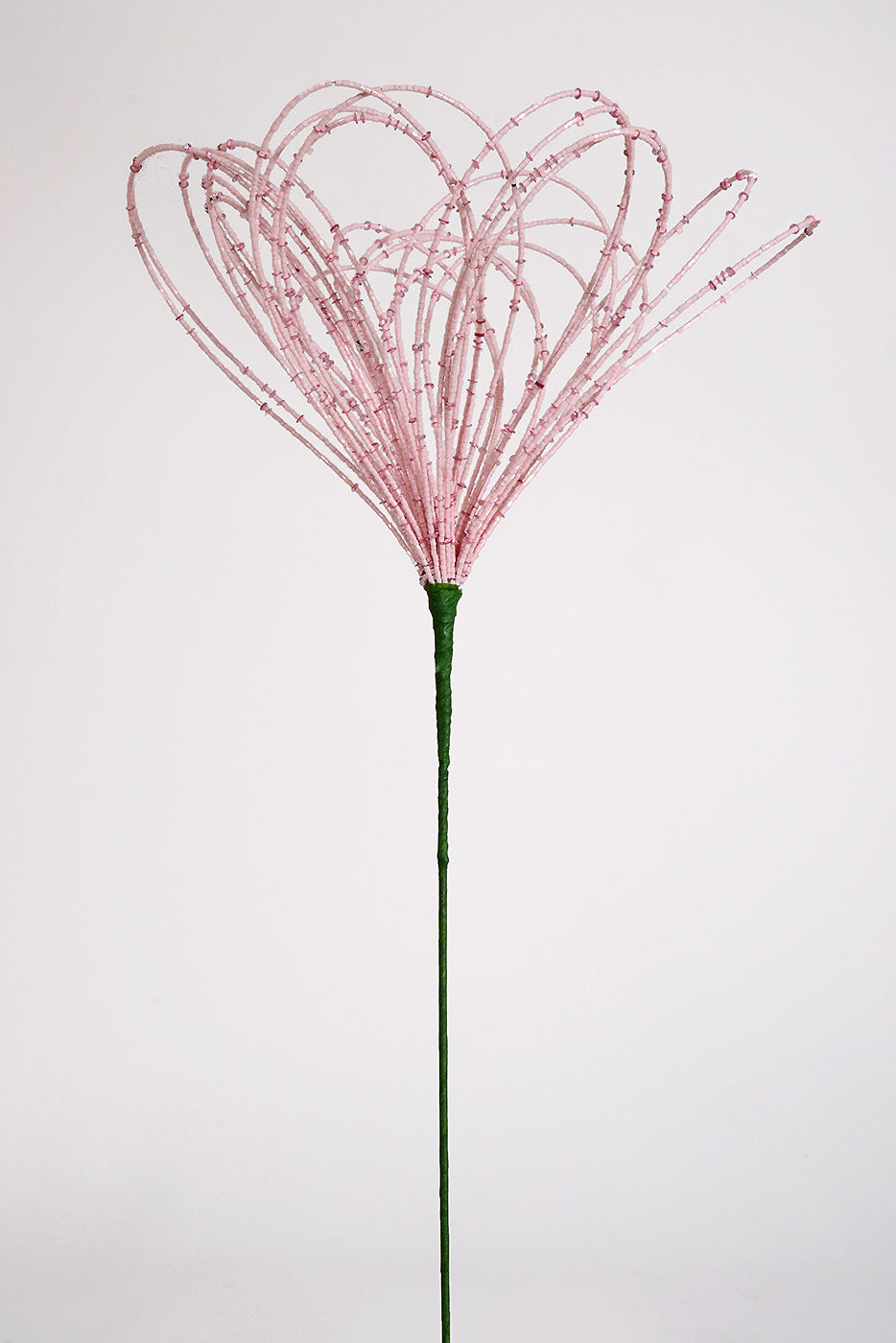 23" Beaded Flower Stem Pink