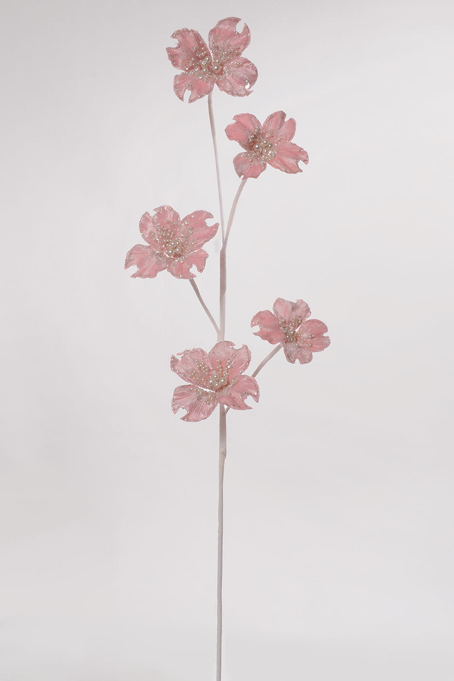 36" Glitter Dogwood Spray pink