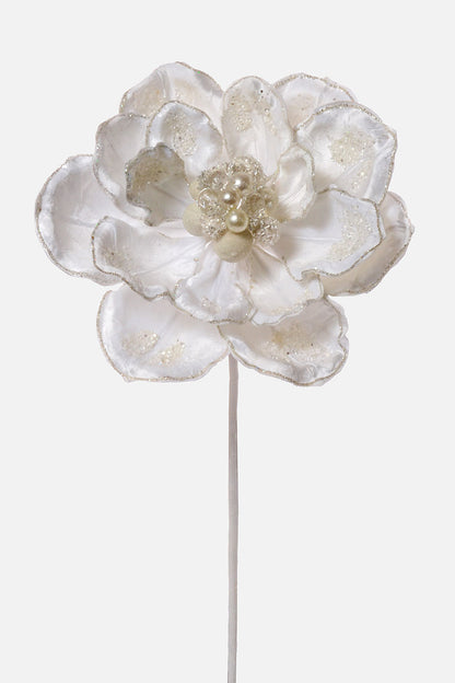 30" Grande Glamour Magnolia Stem White