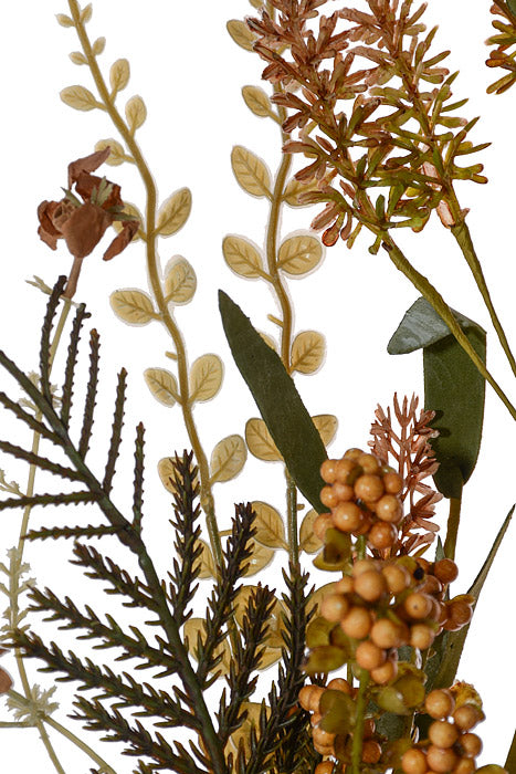 24" Lavender Berry Spray Beige