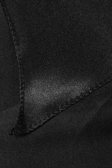 6" X 108" Satin Chair Bow Black Pkg/6