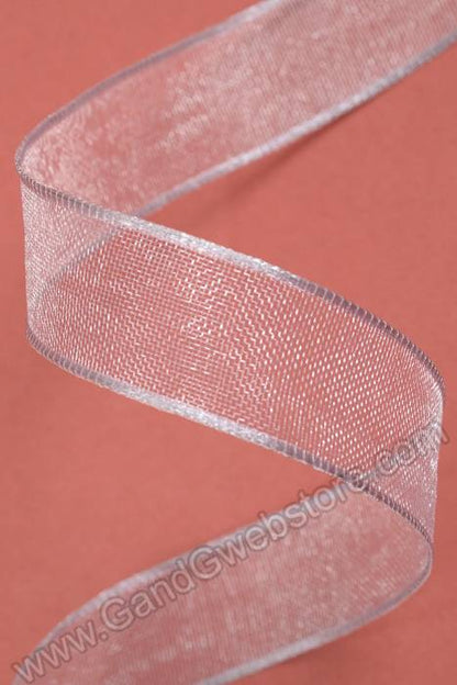 5/8" X 25yds Encore Wired Ribbon Silver