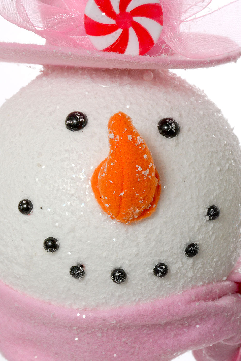 26" Snowman Head Spray Pink
