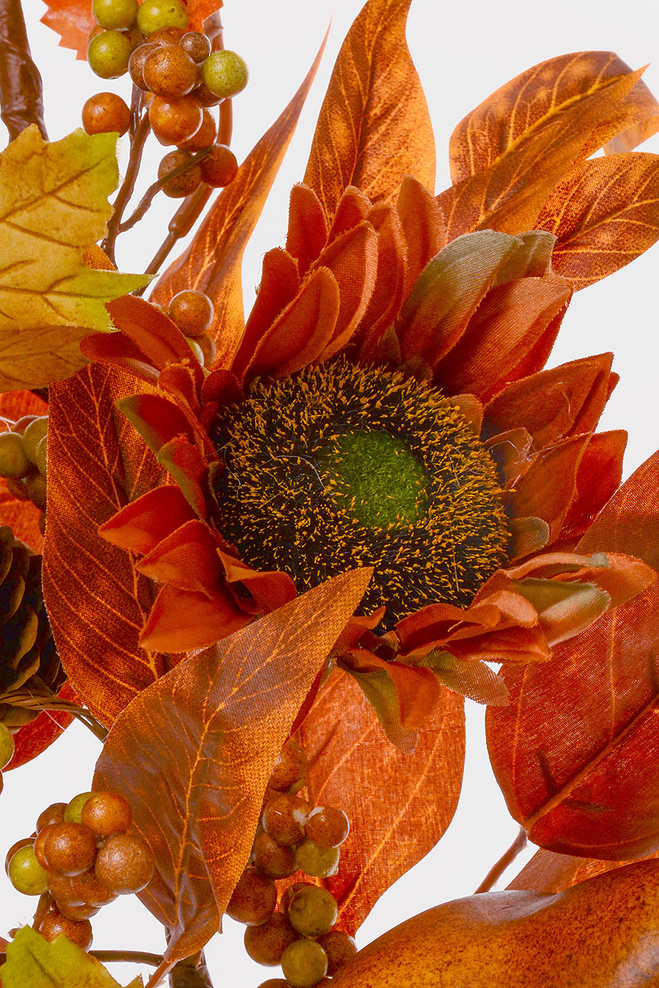 30" Artificial Pear Sunflower Berry Spray