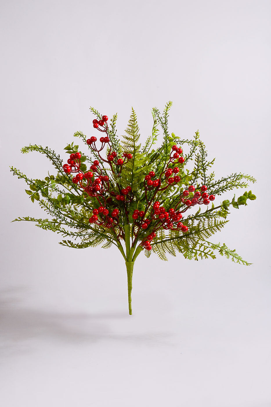 21"Mixed Greenery Berry Red/Green