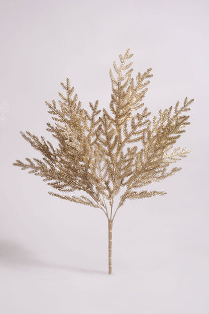 21" Pine Bush with Glitter Champagne