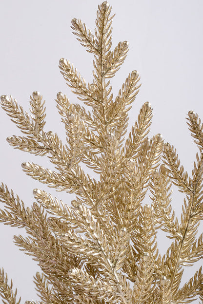 21" Pine Bush with Glitter Champagne