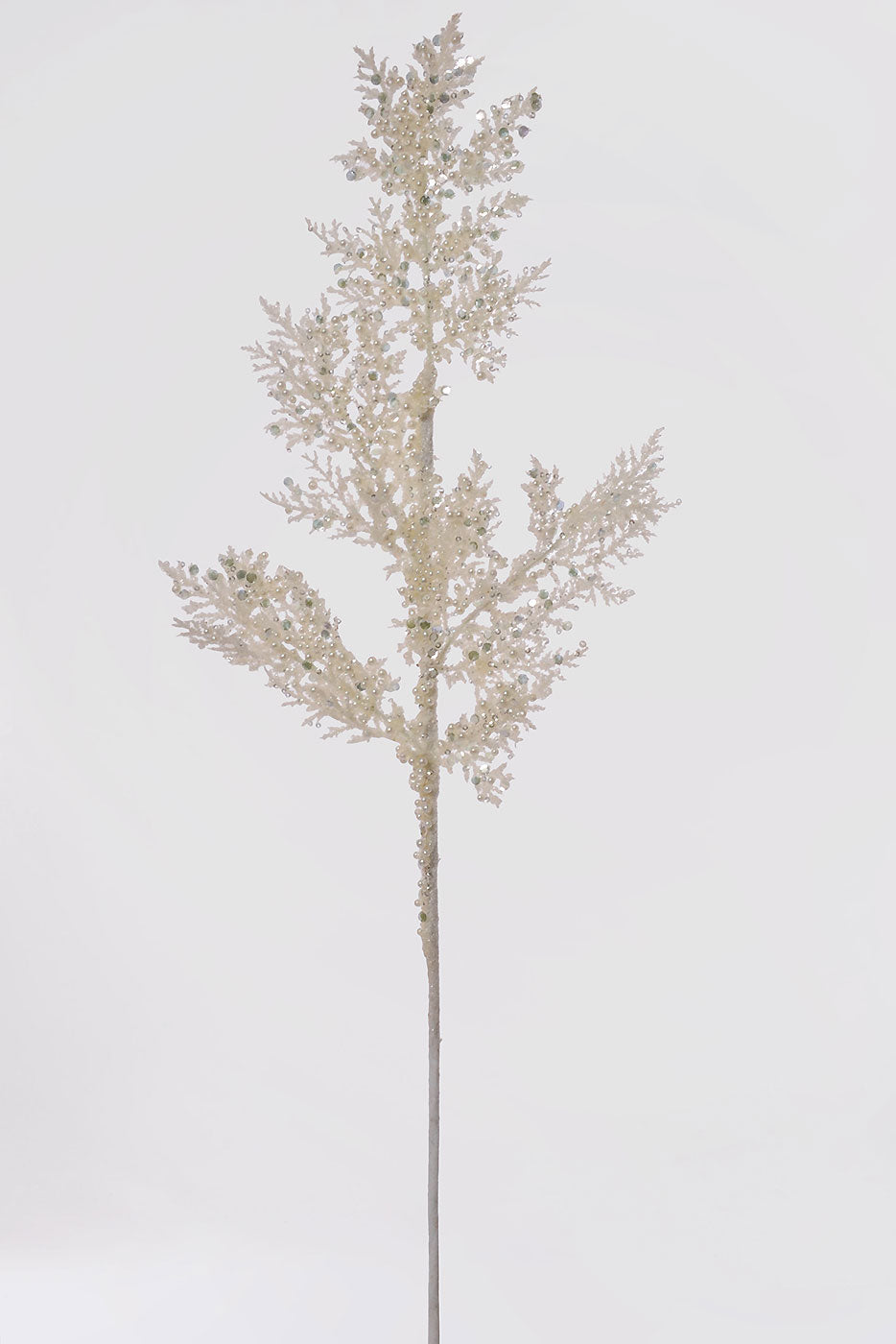 27.5" Glitter Sequin Pearl White