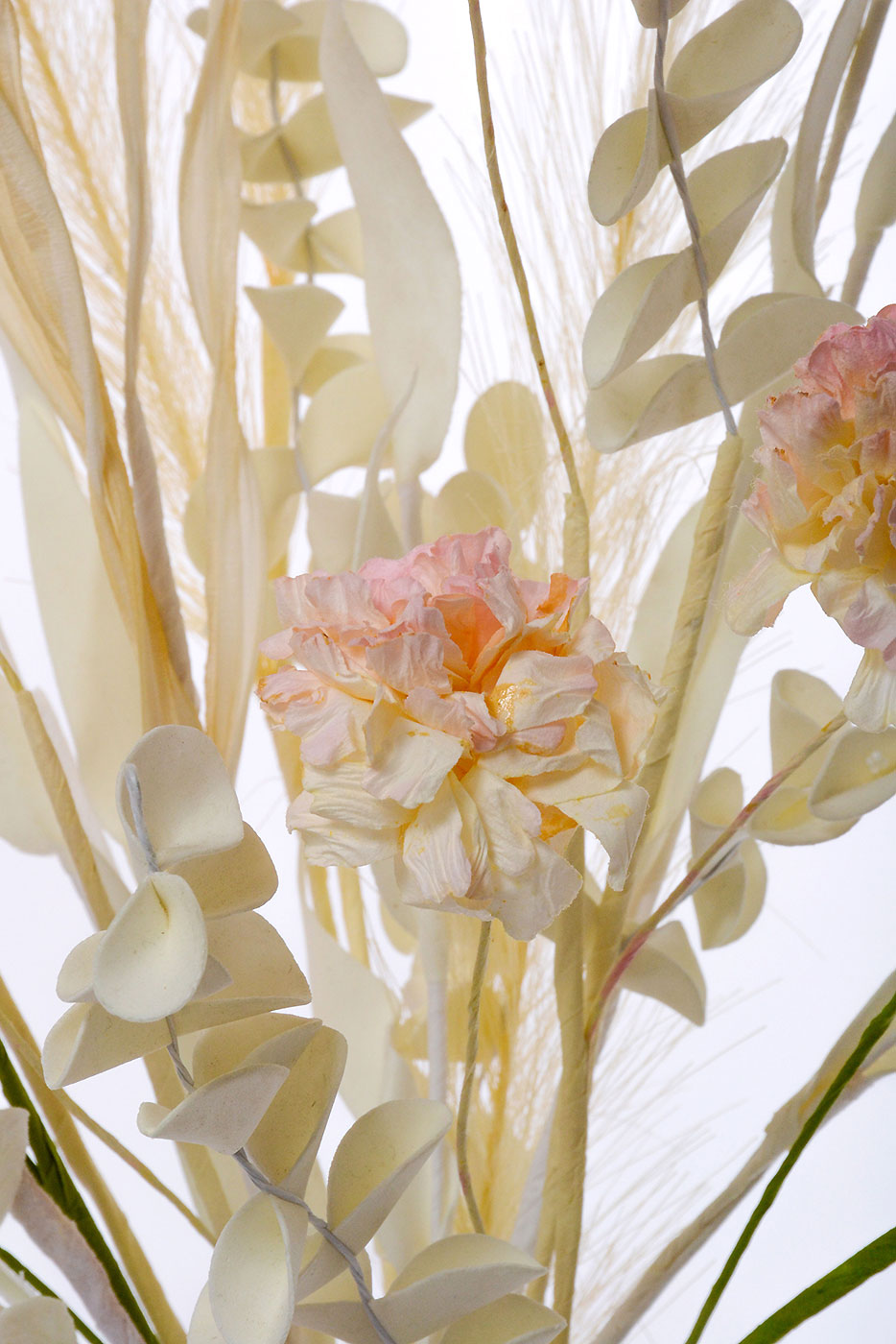 24" Mixed Zinnia Pampas Bush