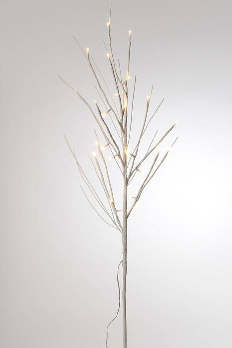 48" Twinkling Twig Led Spray-bot White