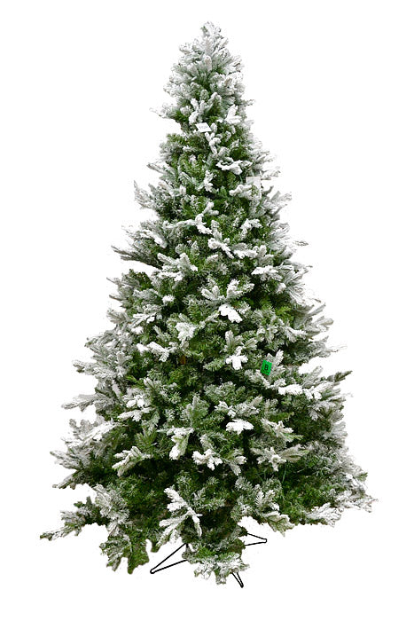 9Ft x 69" Led Snow Tip Aspen Tree Green/White/Clear Brite