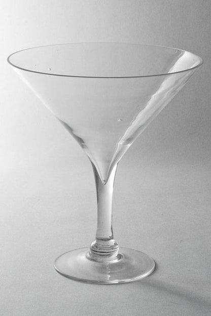 9" X 10.25" Martini Glass Vase Clear 4 Pcs