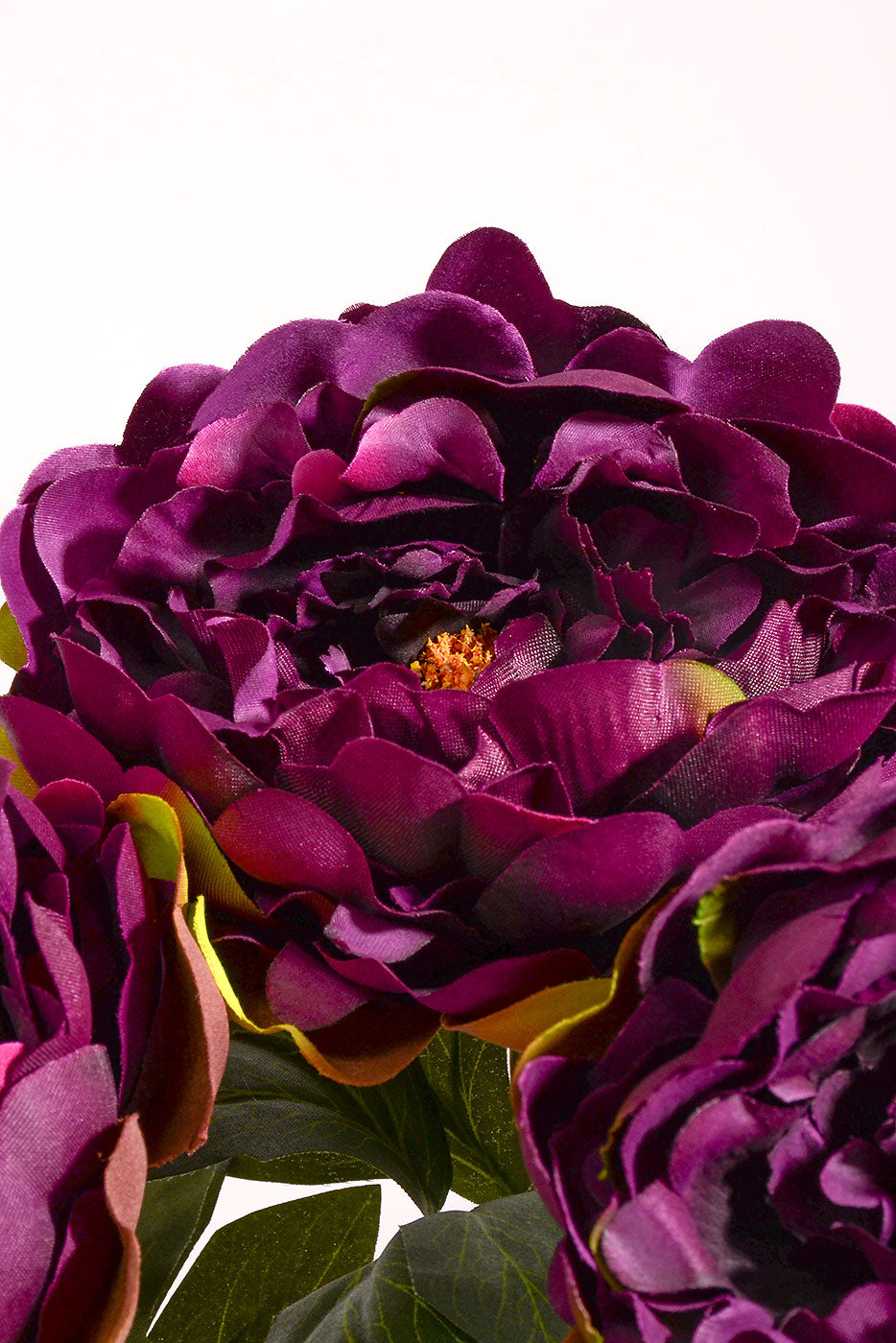 19" Silk Peony Bush Dark Purple