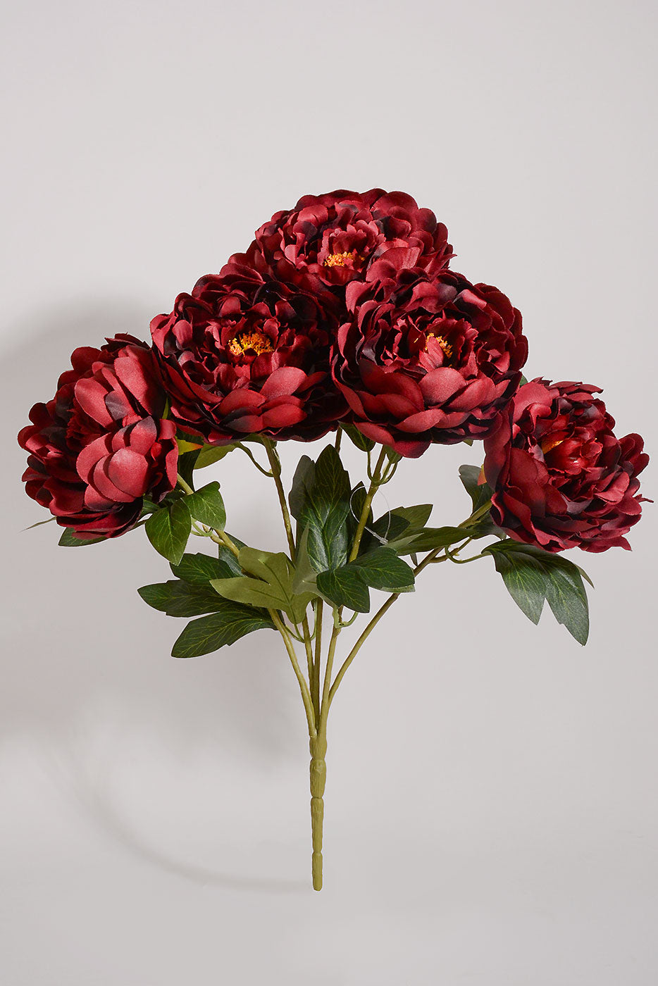 19" Silk Peony Bush Burgundy
