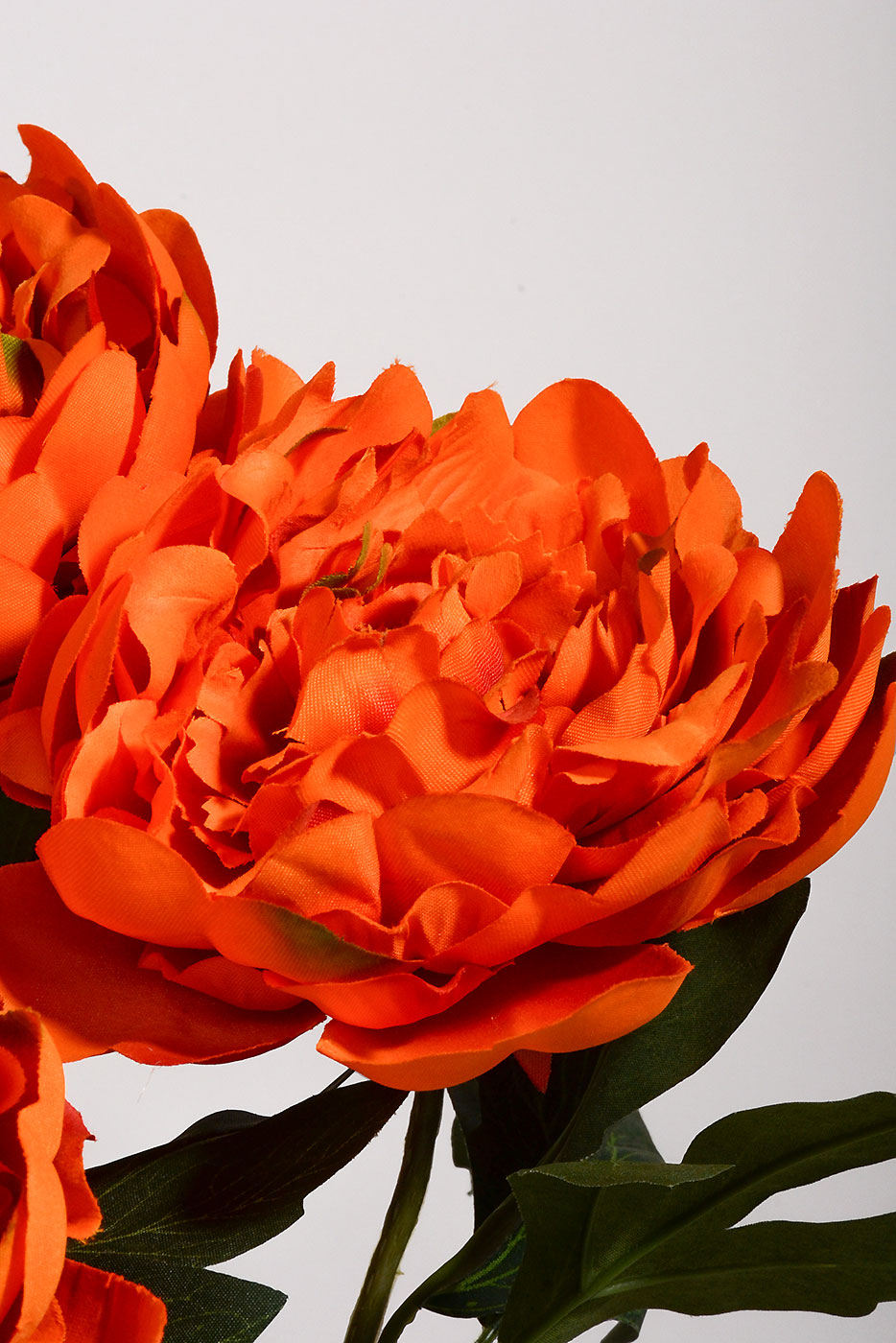 19" Silk Peony Bush Orange