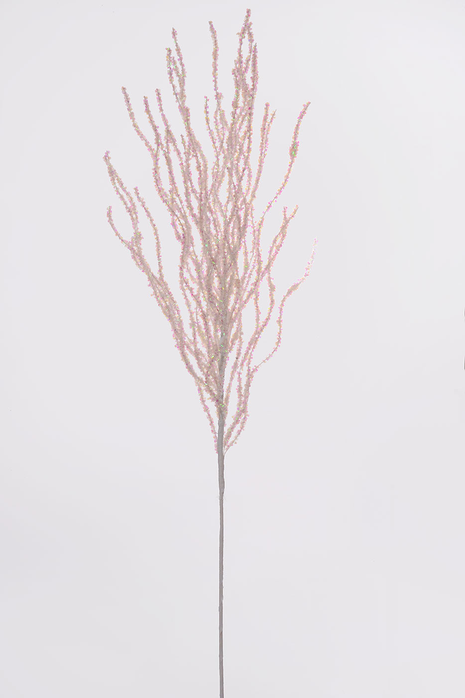 33" Glitter Twig Spray Pink