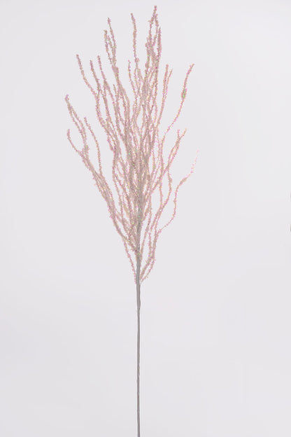 33" Glitter Twig Spray Pink