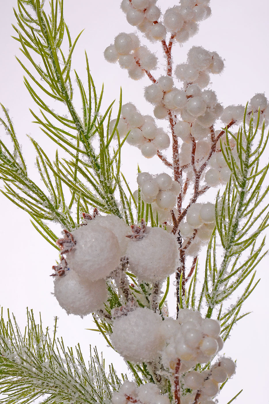 28.5" Snow Pine Berry Spray
