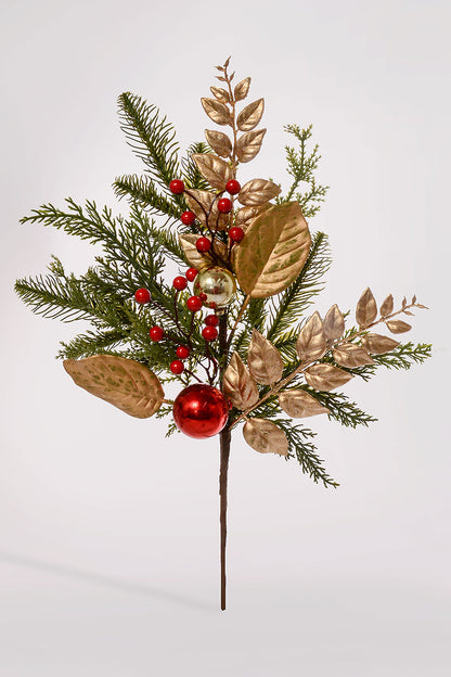 20" Mixed Cedar Berry Ball Spray