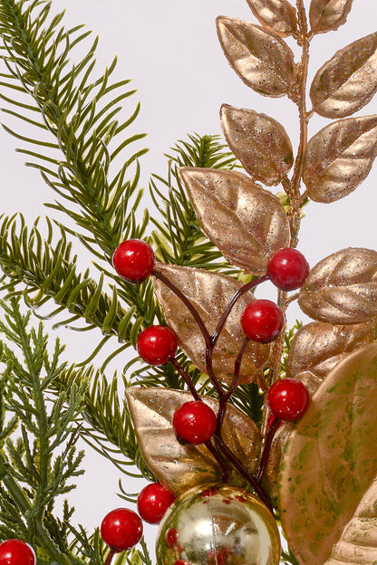 20" Mixed Cedar Berry Ball Spray