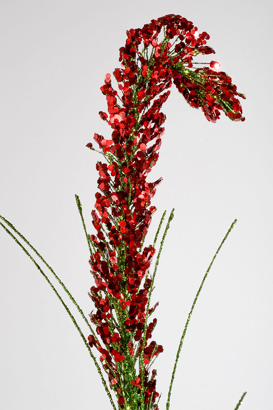 31" Sequin Candy Cane Spray Red/Green