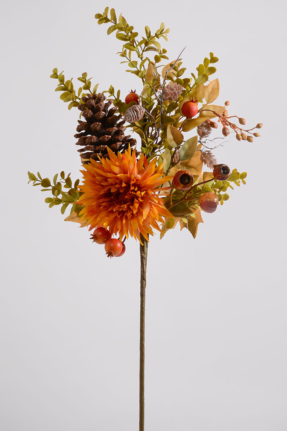 28" Mixed Maple Mum Berry Spray