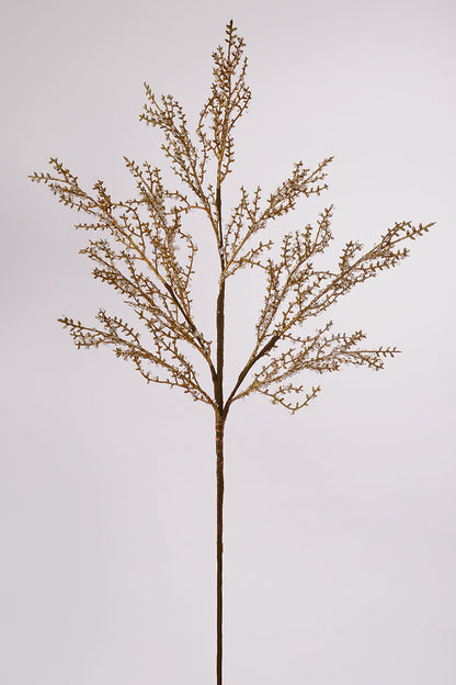 29" Iced Twig Spray Clear/Gold
