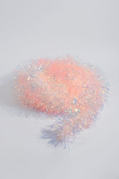 12FT Tinsel Garland Pink