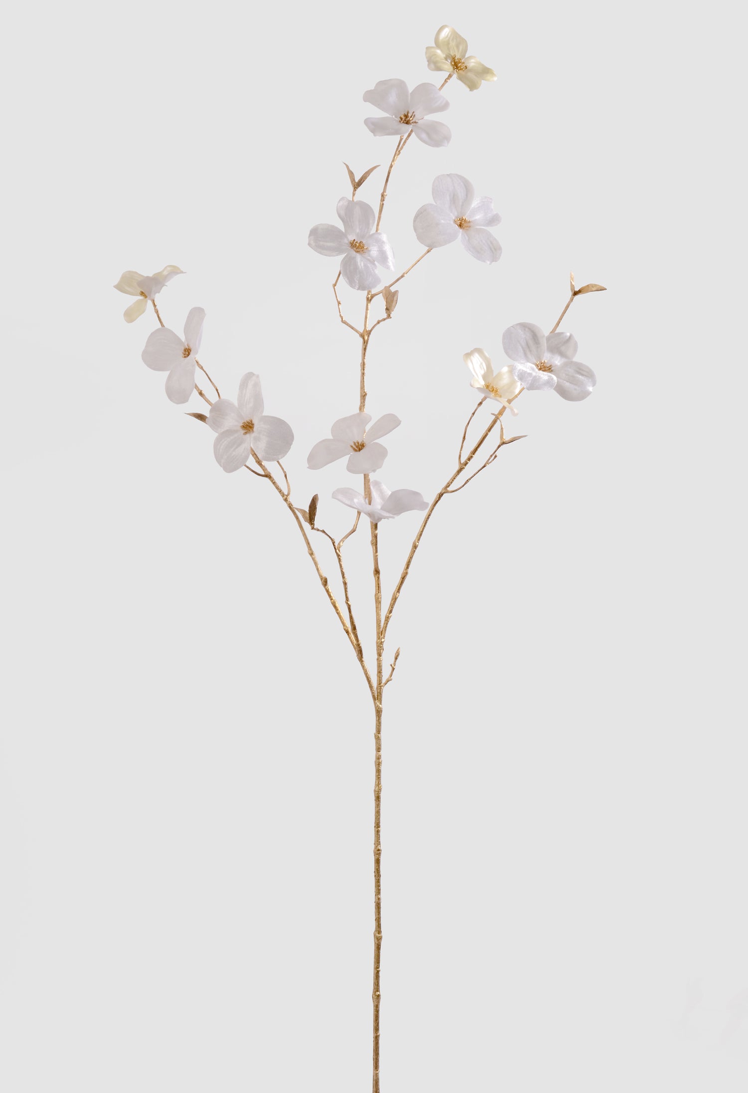 40" Velvet Dogwood Spray Cream
