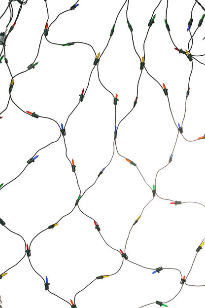4Ft X 6Ft 150 Lights Net Lites Green/Wire Multi