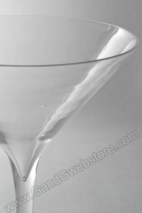 9" X 10.25" Martini Glass Vase Clear 4 Pcs