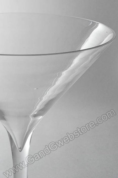 9" X 10.25" Martini Glass Vase Clear 4 Pcs