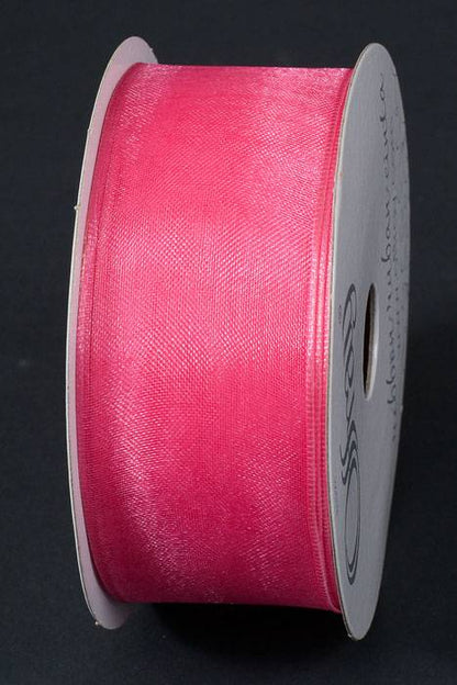 1.5" X 25yds Wired Sheer Encore Ribbon Pretty Pink 