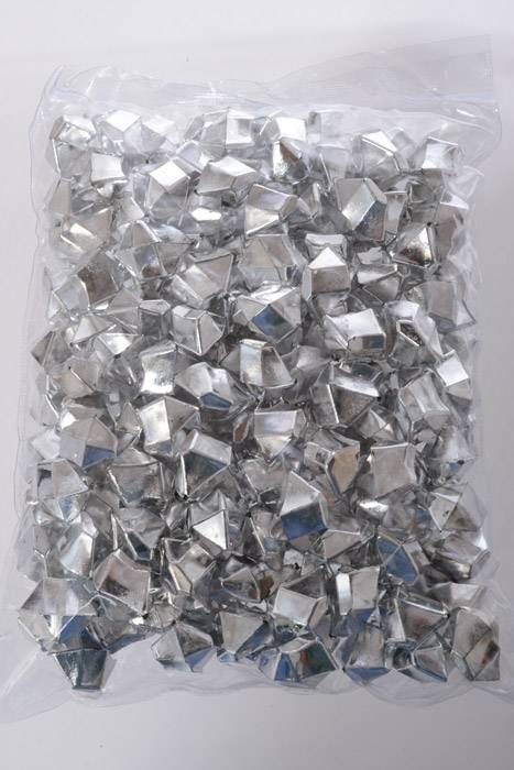 Large Acrylic Cubes Metallic Silver Pkg/1lb