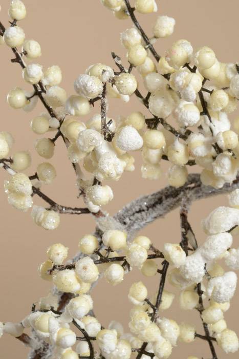 22" Snow Berry Wreath White
