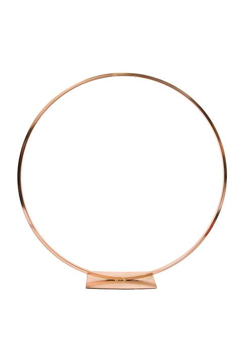 24" Metal Circle Stand Gold