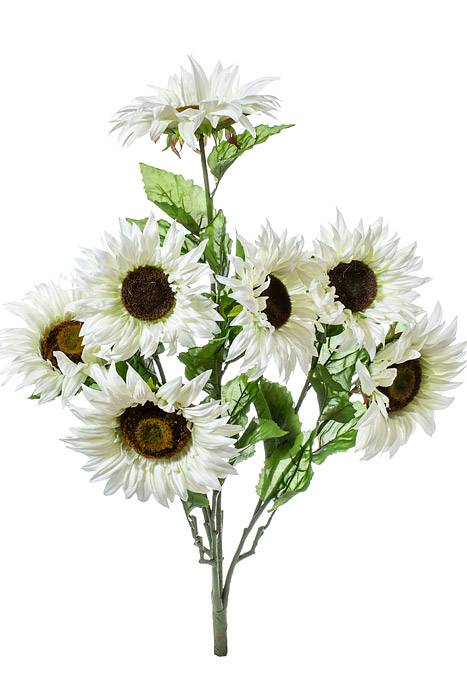 30" Sunflower Bush Cream
