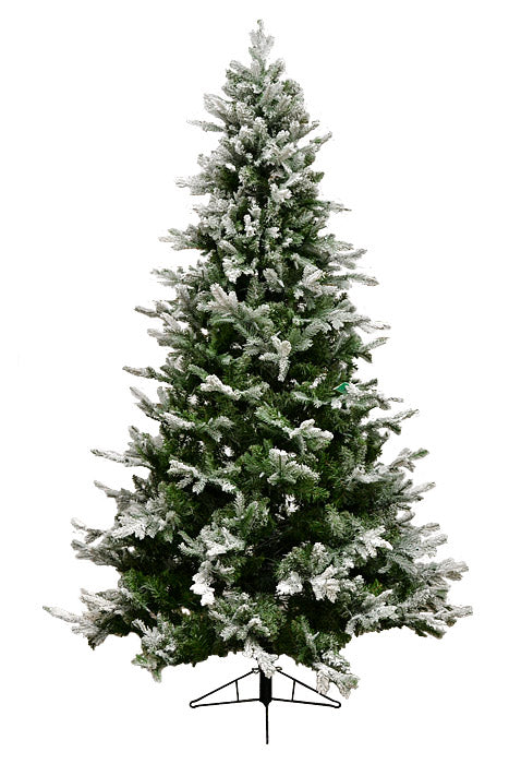 7.5Ft Led Snow Tip Aspen Tree Green/White/Clear Brite