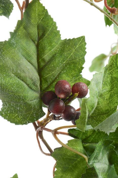 6ft Grape Leaf Garland W/grape Green