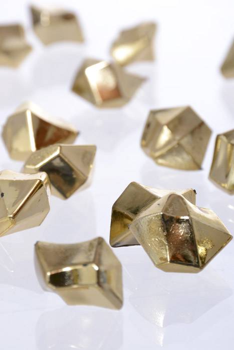 Large Acrylic Cubes Metallic Gold Pkg/1lb