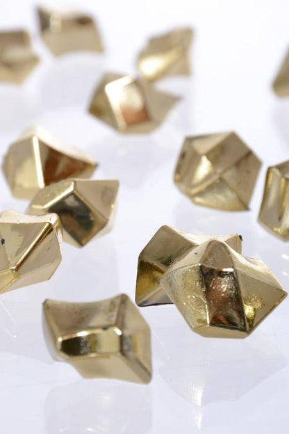 Large Acrylic Cubes Metallic Gold Pkg/1lb