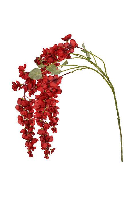 39.5" Hanging Silk Cassia Red