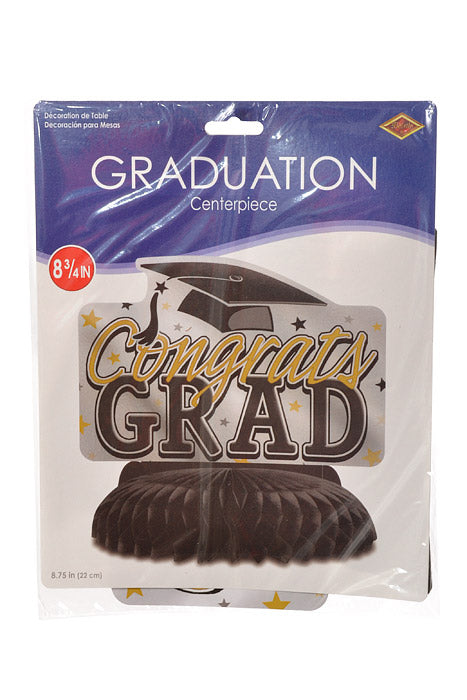 8 3/4" Graduation Centerpiece Black/Gold