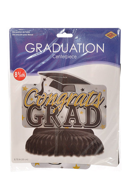 8 3/4" Graduation Centerpiece Black/Gold
