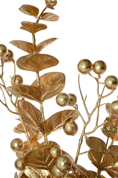 20" Eucalyptus Leaves Gold