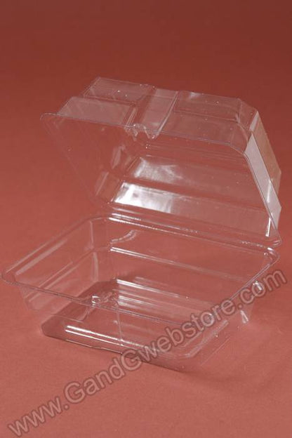4&quot; X 5&quot; X 3&quot; Plastic Boutonniere Box Clear Pkg/12