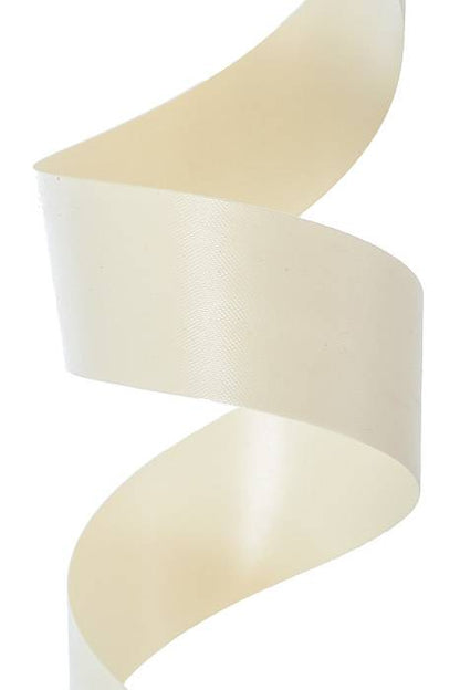 1-7/16 X 100yds Flora-satin Ivory
