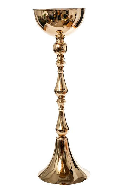 31" Metal Bouquet Stand Gold