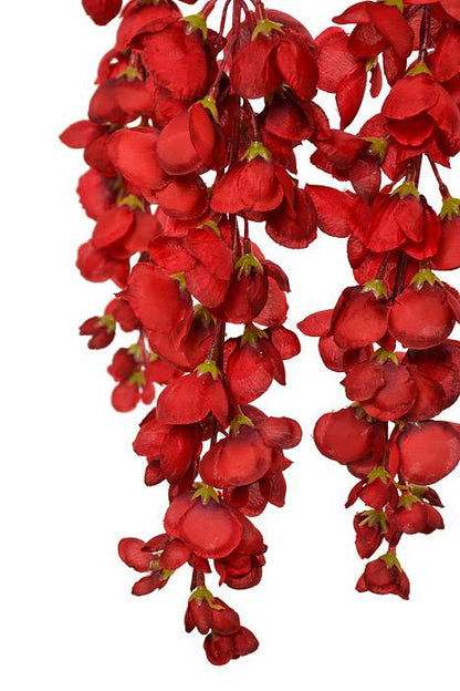 39.5" Hanging Silk Cassia Red